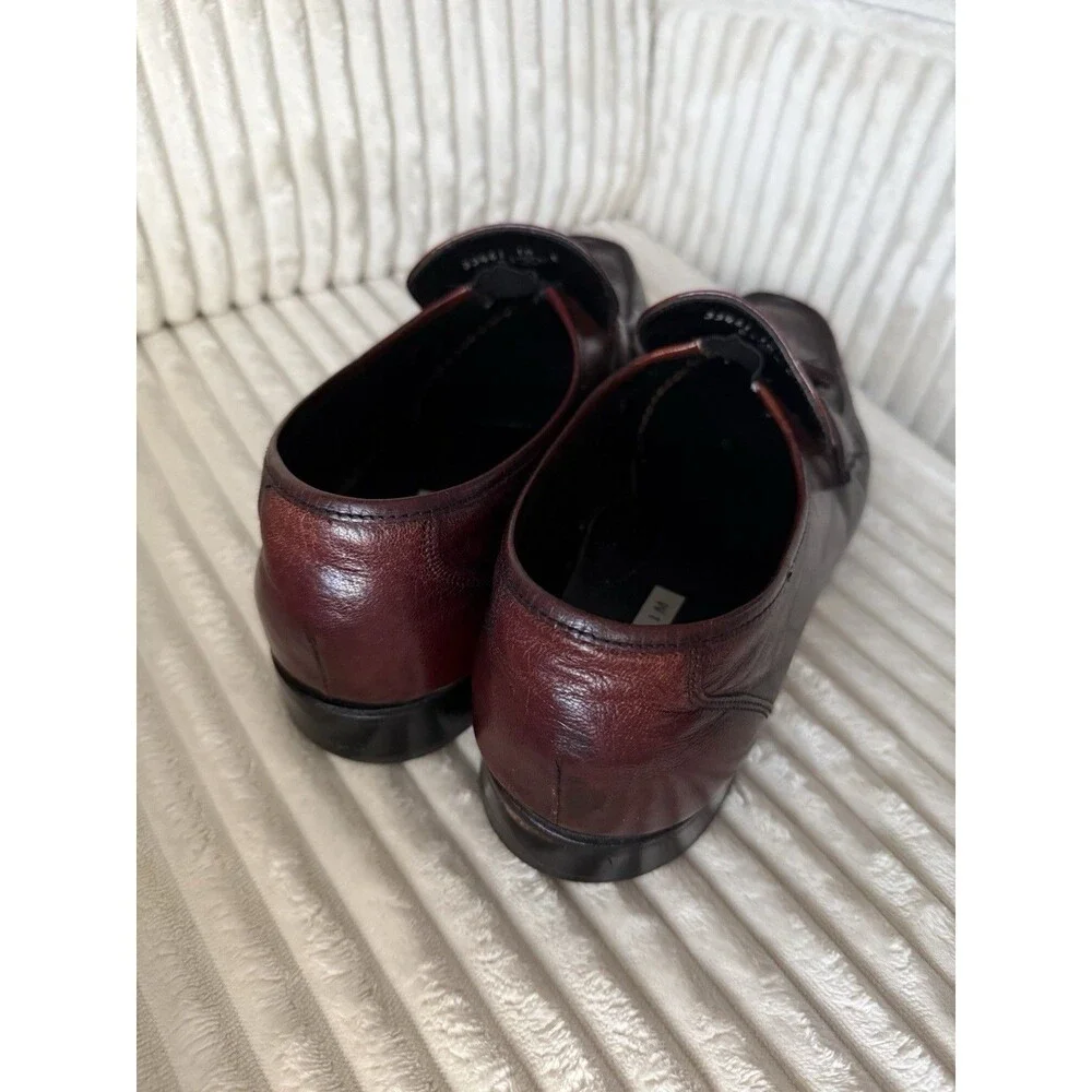 Florsheim Burgundy Leather Tassel Loafers Men’s Size 11 Dress Slip On Shoes